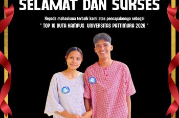Zakarias Boritnaban & Natasya M. Laisoka, Top 10 Duta Kampus Universitas Pattimura Tahun 2026
