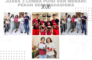 Ecclesia Lekipiouw, Juara 3 Lomba Puisi dan Tim Tari, Juara 3 Lomba Menari dalam Pekan Seni Mahasiswa Tahun 2026