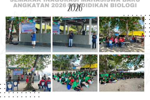 SEMARAK INAGURASI MAHASISWA BARU ANGKATAN 2026: HMPS PENDIDIKAN BIOLOGI BANGUN SOLIDARITAS DI PANTAI RUMAH TIGA TAHUN 2026